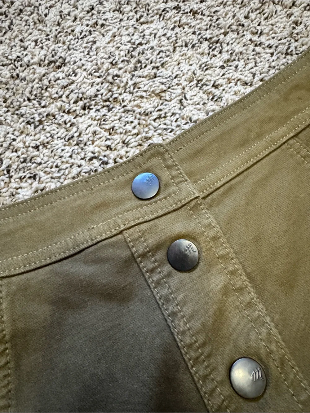 Madewell Metropolis Snap Mini A-Line Skirt